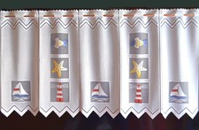 Leuchtturm Scheibengardine in