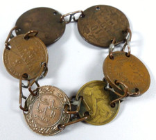 Armband  mit Münzen Münzarmband ab 1861