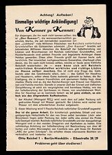 3w6641/ Alte Reklame von 1959