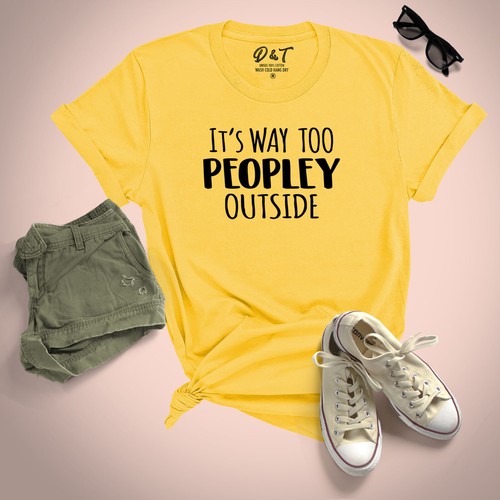 Way too peopley outside - peopley,