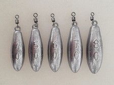 2er/3er Pck 40gr - 200gr Torpedo-, Oliven- Weitwurfblei, Grundblei, Karpfenblei