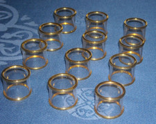 12 Serviettenringe Glas