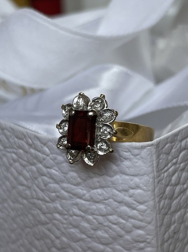 Cluster ring gelbgold - 18,