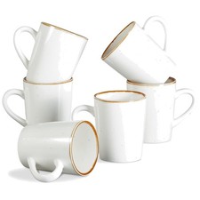 6er Porzellan Kaffeetassen Set