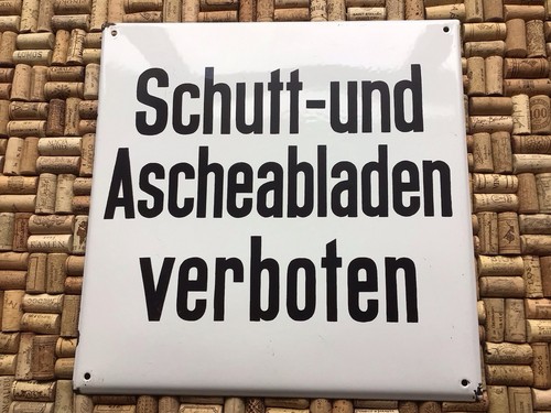 Altes emailleschild - altes,