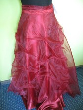 Rock - Maxi - Chiffon und Satin - Größe 38 M - Taille 70 cm