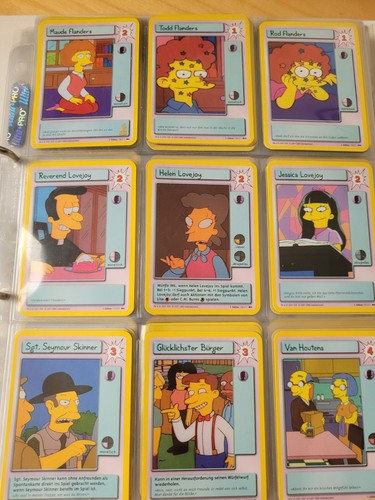 Simpsons sammelkartenspiel - simpsons, 1