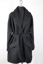 Daphnea schwarzer Mantel