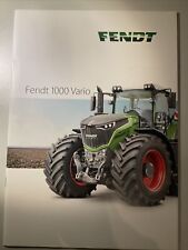 FENDT Traktoren Prospekt 1000 Vario, 1038, 1042, 1046, 1050, Original von 2016