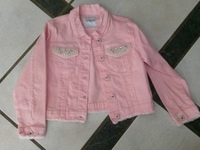 LE CHIC zuckersüße Jeans Jacke Rosa Gr. 110-116