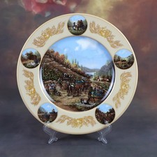 Porzellan Teller, Seltmann Weiden, Jahresteller "Weinlese", Bavaria Porzellan