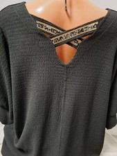 2w paris Tunika Shirt schwarz