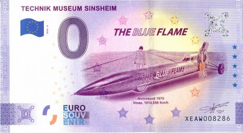 Euro schein the blue flame - schein,