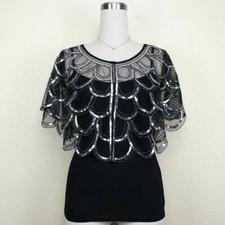 Damen Pailletten Bolero