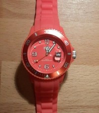 Uhr Ice Watch Flashy Neon Red rot Unisex SS.NRD.U.S.12 Armband Uhr OVP gebraucht