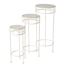 Hoher Beistelltisch weiß