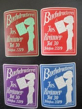 (14710) 4 x Reklamemarke -