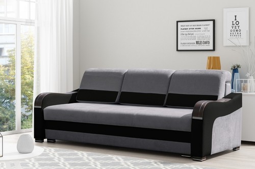 Dunkelgrau sofa volta - dunkelgrau, mit