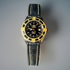 BREITLNG LADY J Damen Uhr STAHL/GOLD D52065  Fullset  Quartz 1997