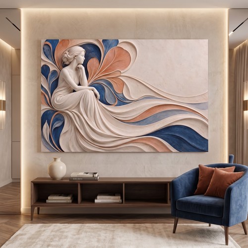 Wandbild elegante frau - wandbild,