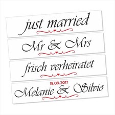 Hochzeit just married mrs - married, mr