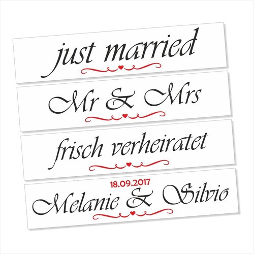 Hochzeit just married mrs - just,