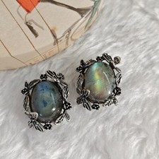 +Natur+ Regenbogen Mondstein Labradorit Anhänger Charm Schmetterling für Armband