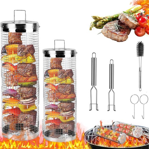Nestbar rollender grillkorb - 2x,