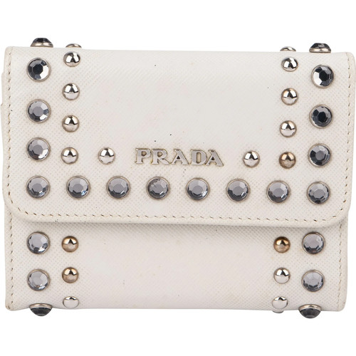 Prada saffiano leather studded - leather,