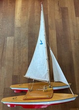 Seifert / Möwe Katamaran No 5 Flamingo, 60er Jahre, gut erhalten, mit Karton