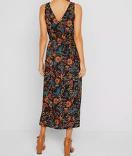 Damen Maxi Kleid Dress Blumen