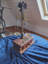 Antike Goldwaage  mit Adlerfigur der Firma Paulus und Thewalt  um 1910