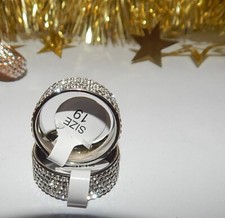 toller breiter DamenRing*STERNENGLANZ*Swarovski*Strass*Gr. 19*DAS Geschenk