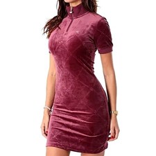 Adidas Damen Samtkleid Velour