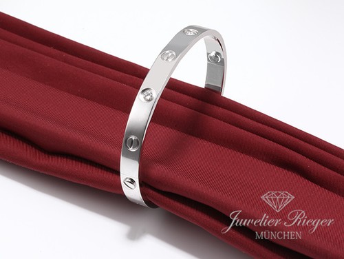Cartier armreif love - cartier, weissgold
