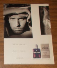 Seltene Werbung vintage Juvena LONESTAR Eau de Toilette - The way you are 1992