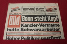 Bild Zeitung 4. Oktober 1975  Super Geschenk zum 50. Geburtstag *Bonn steht Kopf