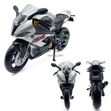 1/12 BMW S1000RR Motorrad Modell Diecast Spielzeug Fahrzeug fur Kinder Silber