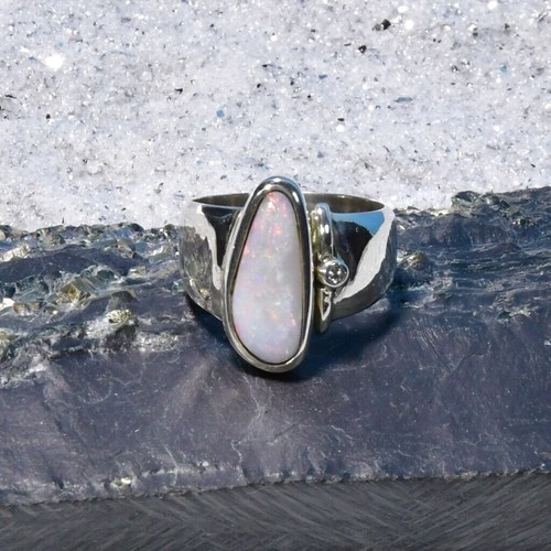 Edelopal ring 925er silber - edelopal,