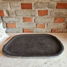 Vogeltränke Flache Schale Naturstein Schüssel Lavastein Topf Gefäß Haus Garten 