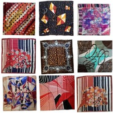 Seidentuch Rayon Halstücher Kopftücher 16 Unifarben 90x90 Hijab 