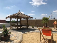 Asiatischer Bambus Pavillon