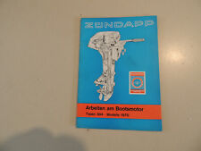 1970 Werkstatthandbuch (Heft) Außenborder Zündapp 5 PS Typ 304 Modelljahr 1970