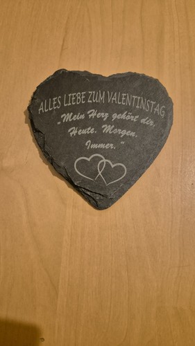 Schieferherz mit gravur - schieferherz,