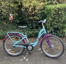 PUKY Skyride 24-7 light Mädchenfahrrad Türkis Rosa Alurahmen Beleuchtung