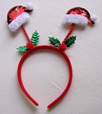 Weihnachten Haarreif Haarschmuck Tannenbaum Geweih Mütze Diadem Ohren Pailletten