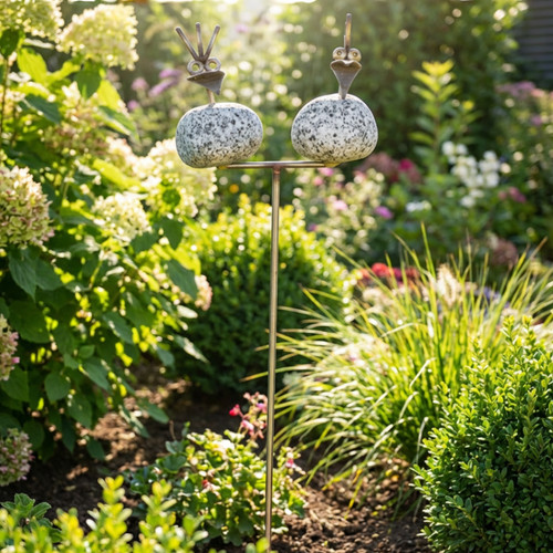 Gartenstecker steinvogel - gartenstecker,