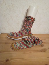 Hüttenschuhe, Dicke Socken