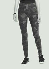 Leggings Gr. 36/38 Schwarz Camouflage Damenleggings Hose Freizeit Pants Neu