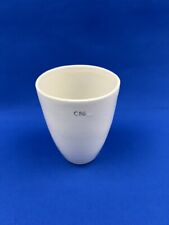 Tiegel Schmelztiegel C 80 ca. 250 mL hohe Form Porzellan glasiert Laborzubehör